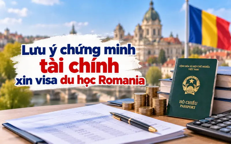Lưu ý khi chứng minh tài chính xin visa du học Romania