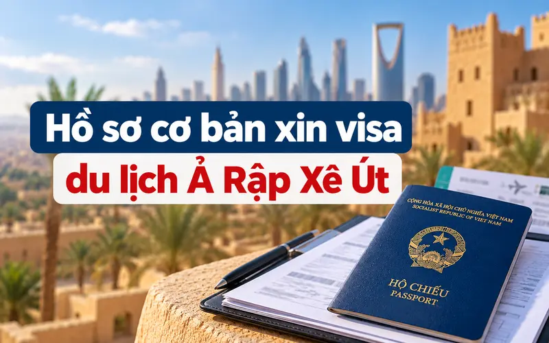 Hướng dẫn hồ sơ cần chuẩn bị xin visa du lịch Ả Rập Xê Út