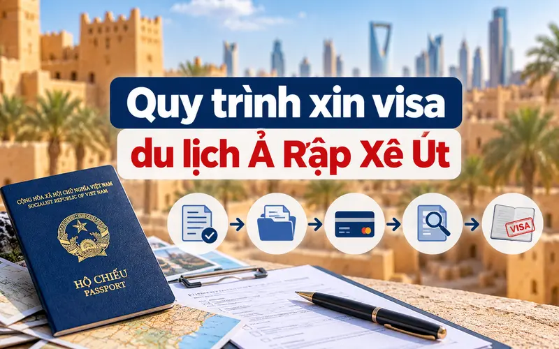 Hướng dẫn các bước xin visa du lịch Ả Rập Xê Út