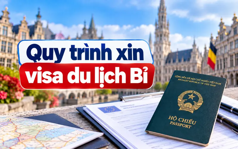 Hướng dẫn các bước xin visa du lịch Bỉ