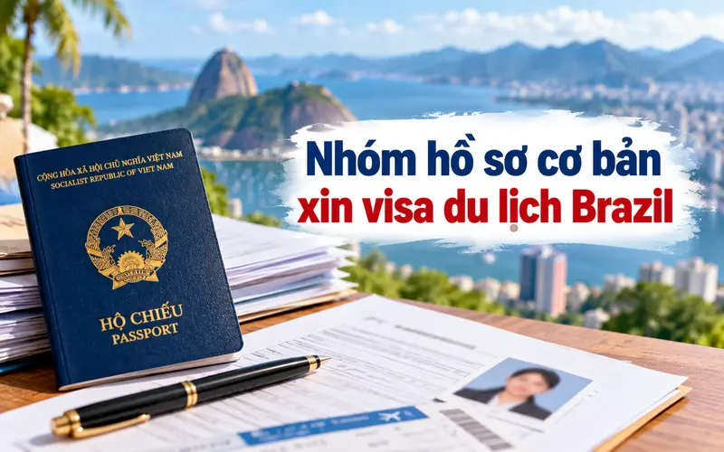 Nhóm hồ sơ cần chuẩn bị khi xin visa du lịch Brazil