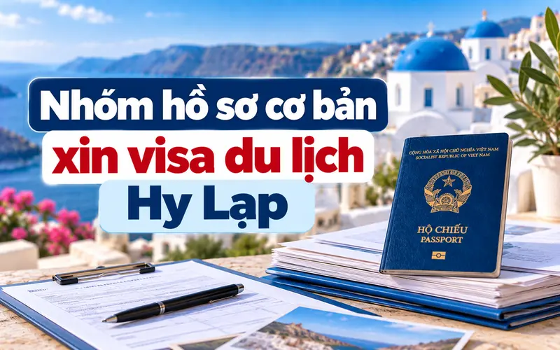 Nhóm hồ sơ cần chuẩn bị khi xin visa du lịch Hy Lạp