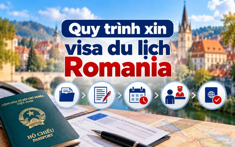 Hướng dẫn các bước xin visa du lịch Romania
