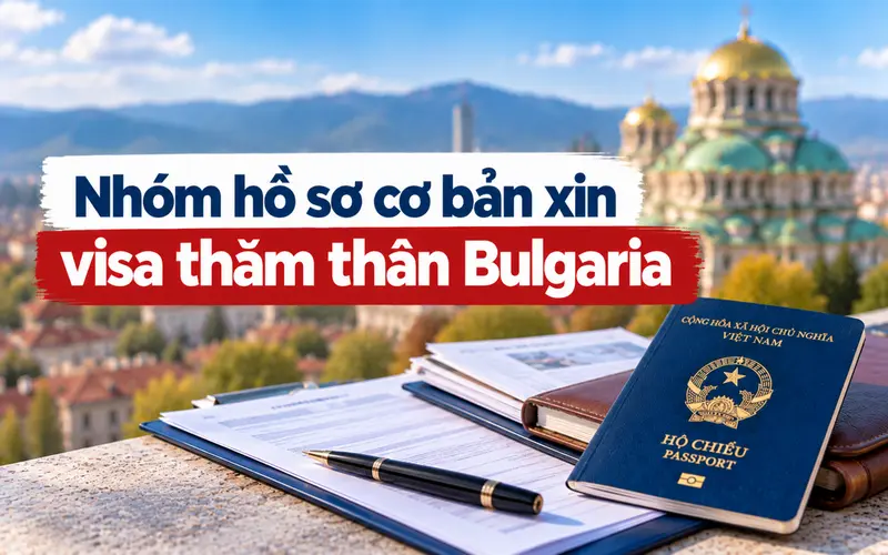 Nhóm hồ sơ cần chuẩn bị xin visa thăm thân Bulgaria