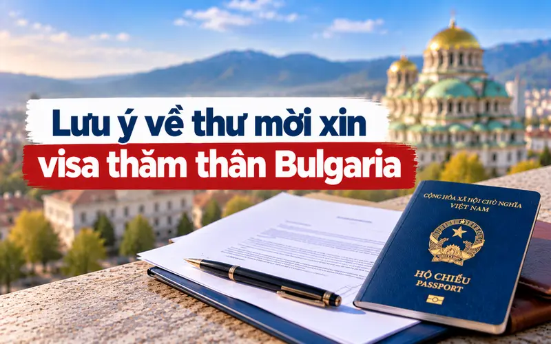 Những lưu ý khi chuẩn bị thư mời xin visa thăm thân Bulgaria