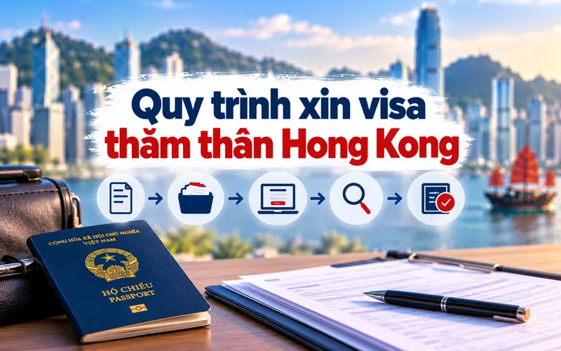 Hướng dẫn các bước xin visa thăm thân Hong Kong