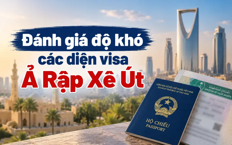 Đánh giá độ khó từng diện visa Ả Rập Xê Út