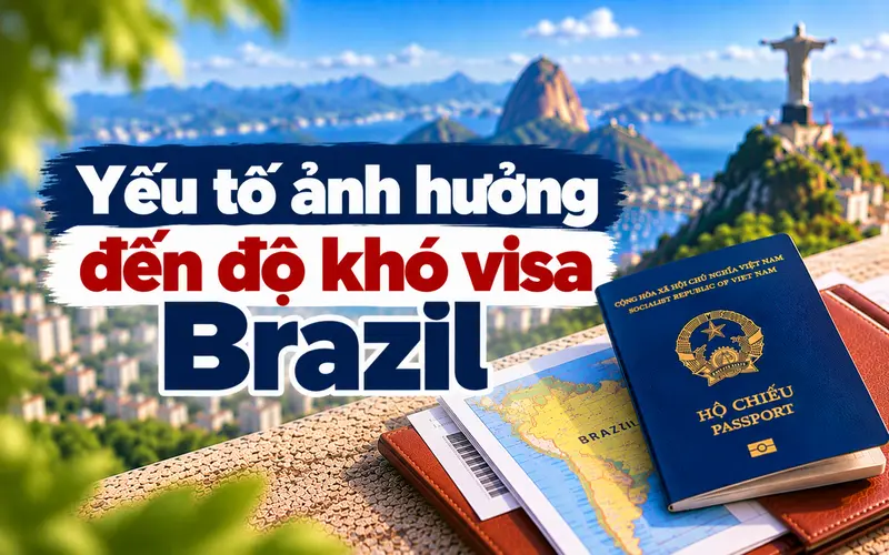 Những yếu tố ảnh hưởng đến độ khó visa Brazil
