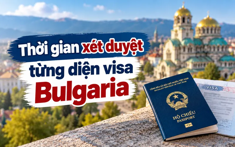 Cập nhật thời gian xét duyệt từng diện visa Bulgaria