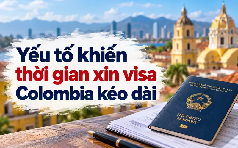 Các yếu tố khiến thời gian xét visa Colombia kéo dài