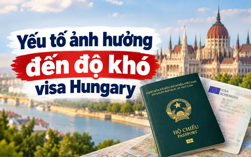 Các yếu tố ảnh hưởng đến độ khó visa Hungary