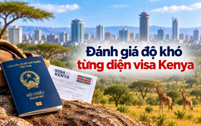 Đánh giá mức độ khó theo từng diện visa Kenya
