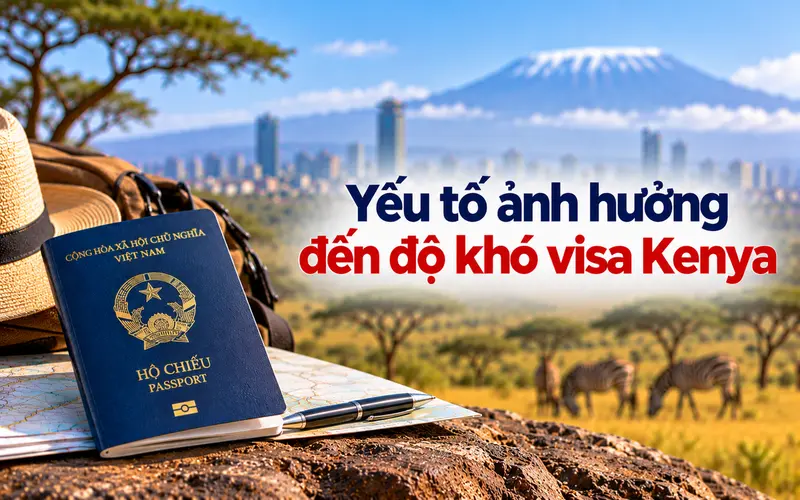 Những yếu tố ảnh hưởng đến độ khó xin visa Kenya