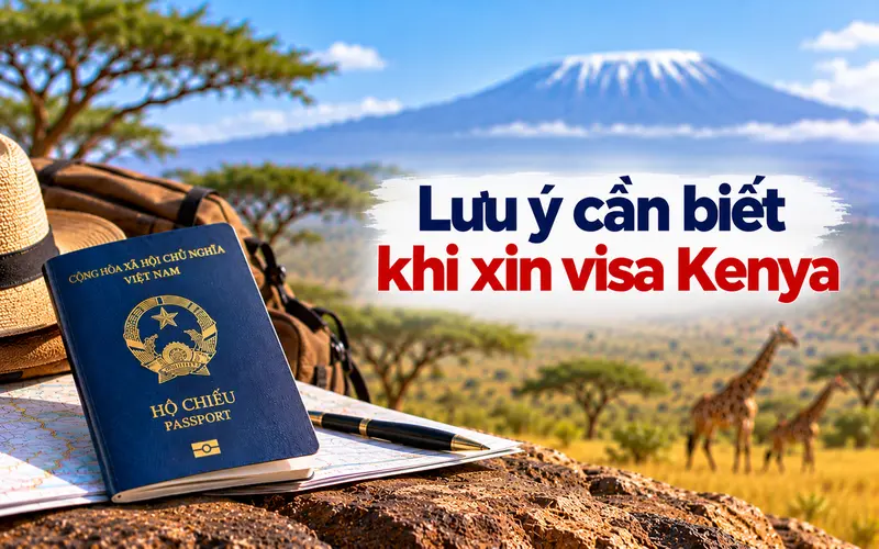 Lưu ý quan trọng để hạn chế sai sót khi xin visa Kenya