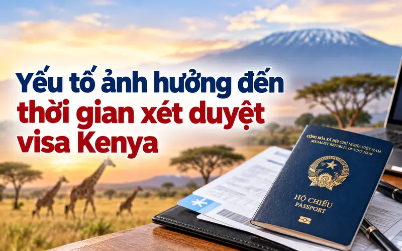 Các yếu tố ảnh hưởng đến thời gian xét duyệt visa Kenya