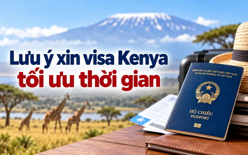 Lưu ý giúp tối ưu thời gian xin visa Kenya