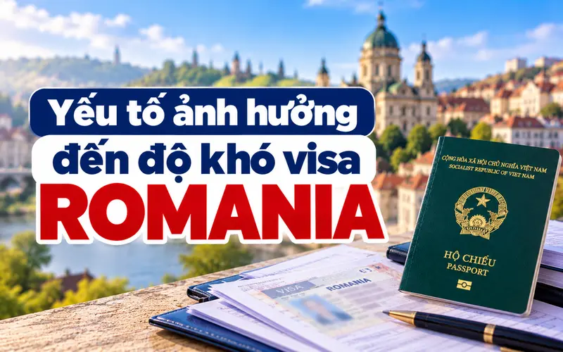 Các yếu tố ảnh hưởng đến độ khó visa Romania
