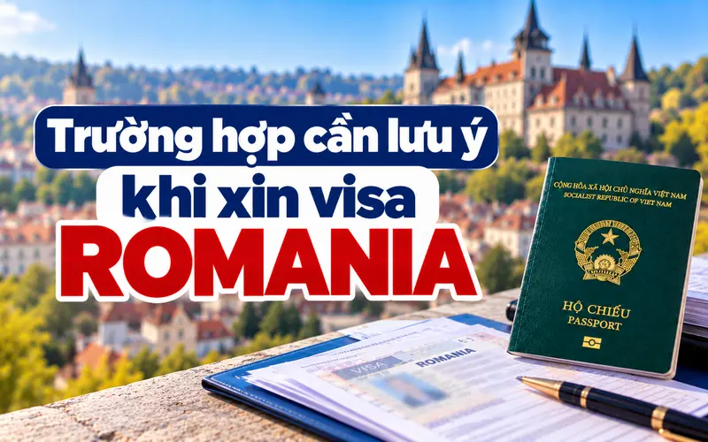 Những trường hợp cần lưu ý khi xin visa Romania