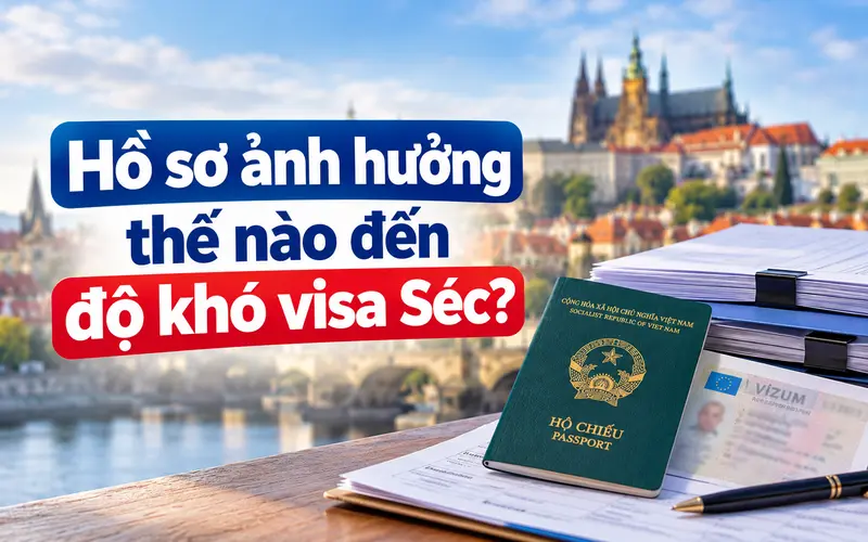 Tìm hiểu hồ sơ ảnh hưởng thế nào đến độ khó visa Séc